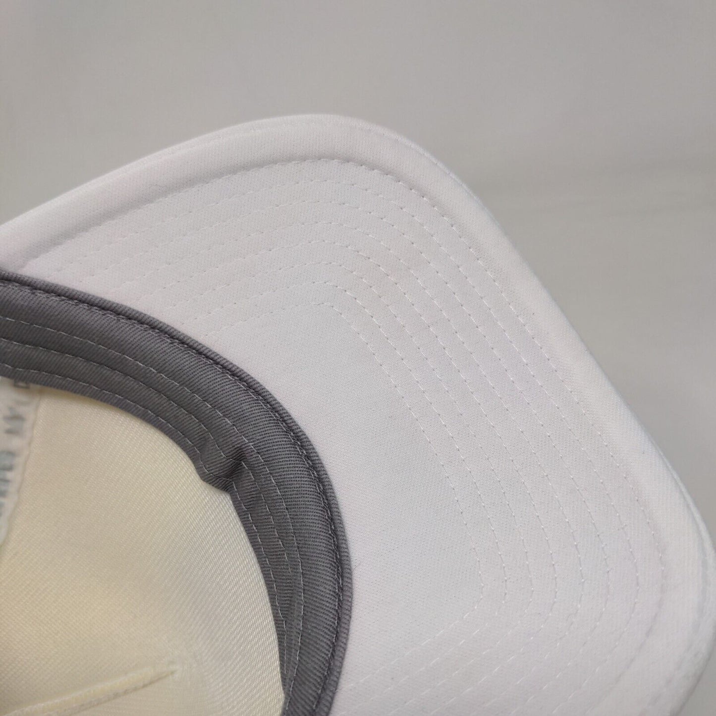 Adidas Snapback Trucker Hat White OSFA Adjustable Mesh Back Rope Polyester