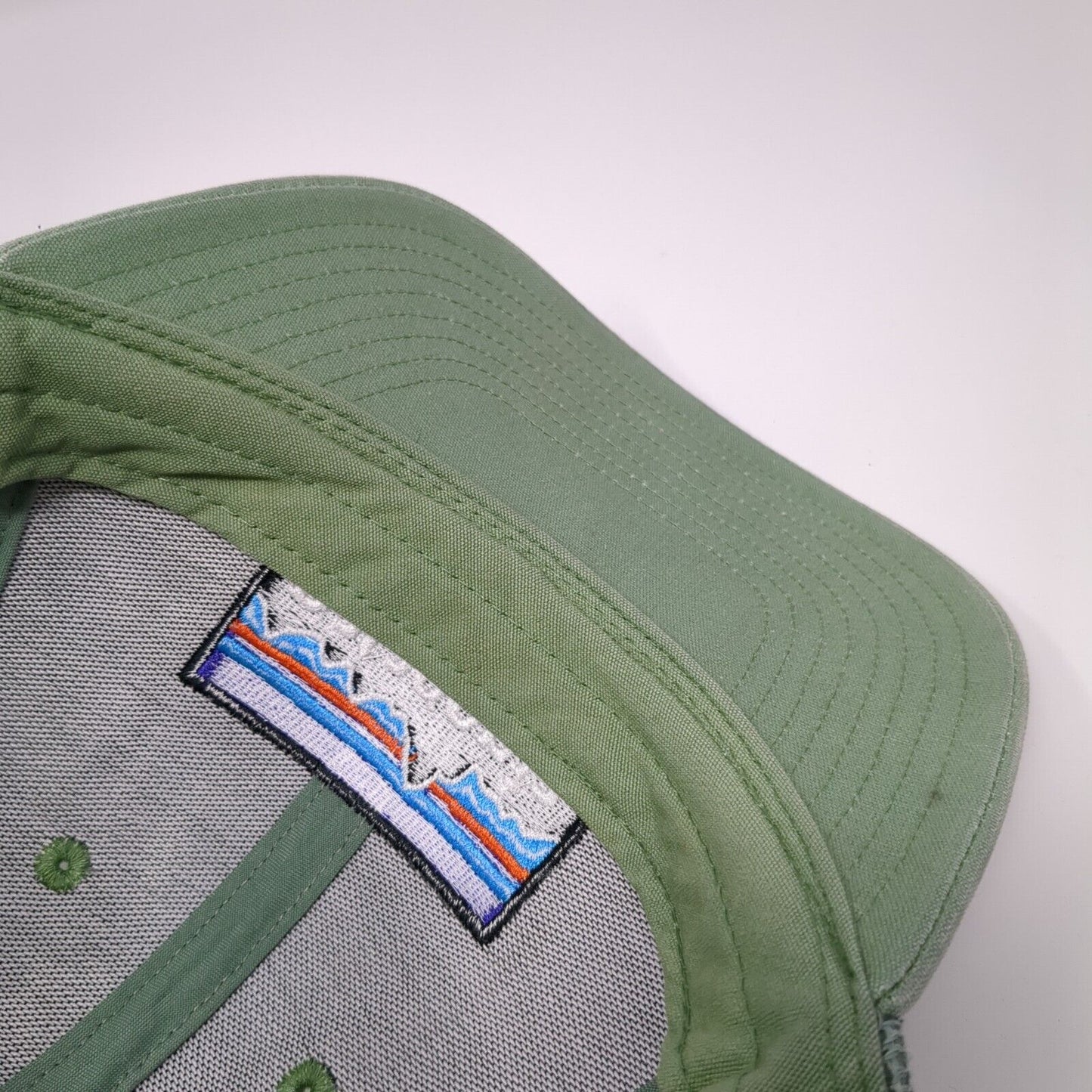 Patagonia Snapback Mesh Back Trucker Hat Green One Size Solid NetPlus