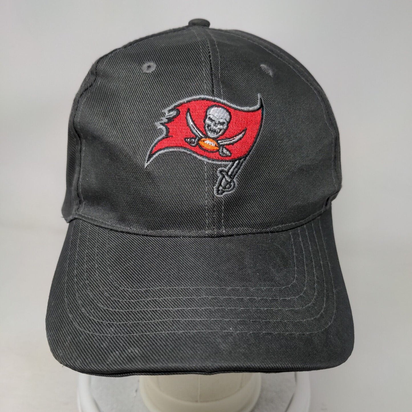 Tampa Bay Buccaneers Strapback Hat Gray Embroidered Logo Raymond James