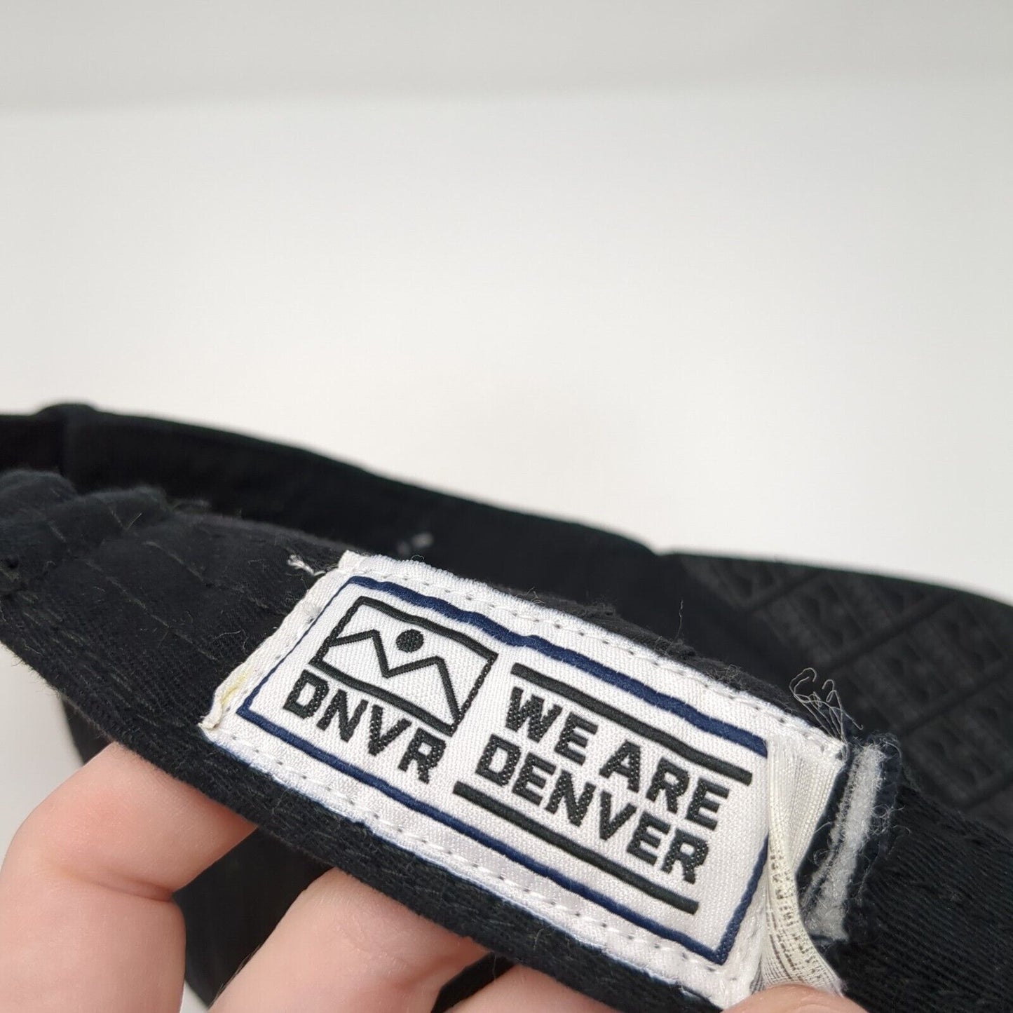 DNVR Slideback Hat Black One Size Adjustable Embroidered We Are Denver