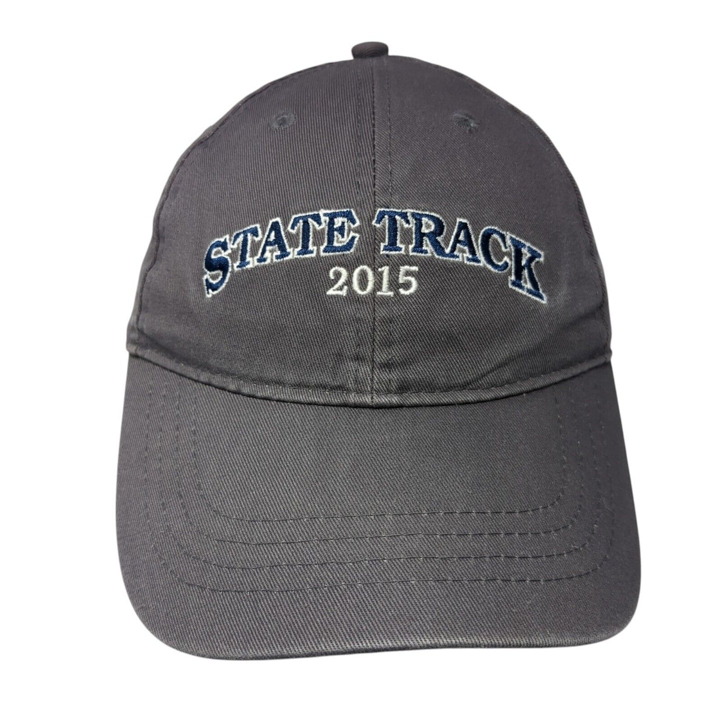 State Track 2015 Slideback Hat Gray One Size Embroidered MCU Sports