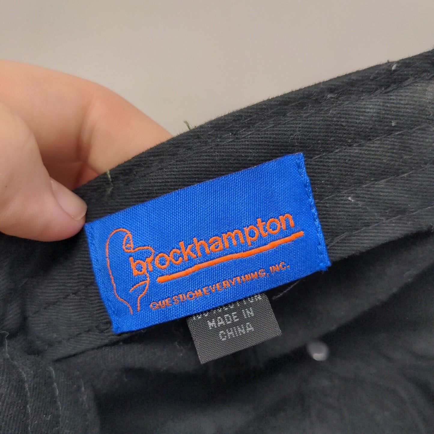 Gay Gradient Slideback Hat Black One Size Embroidered Brockhampton