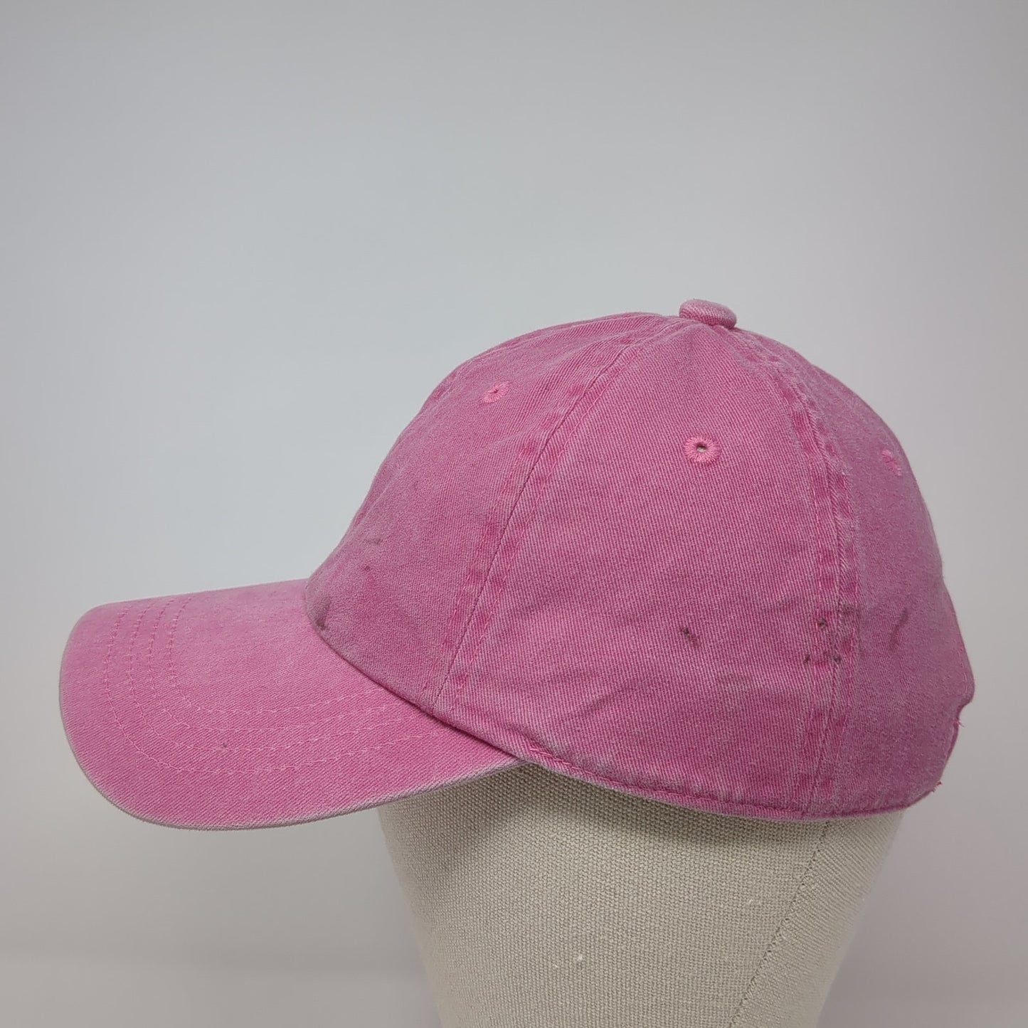 Nissi Caps Slideback Hat Pink One Size Adjustable Solid Outdoor Blank