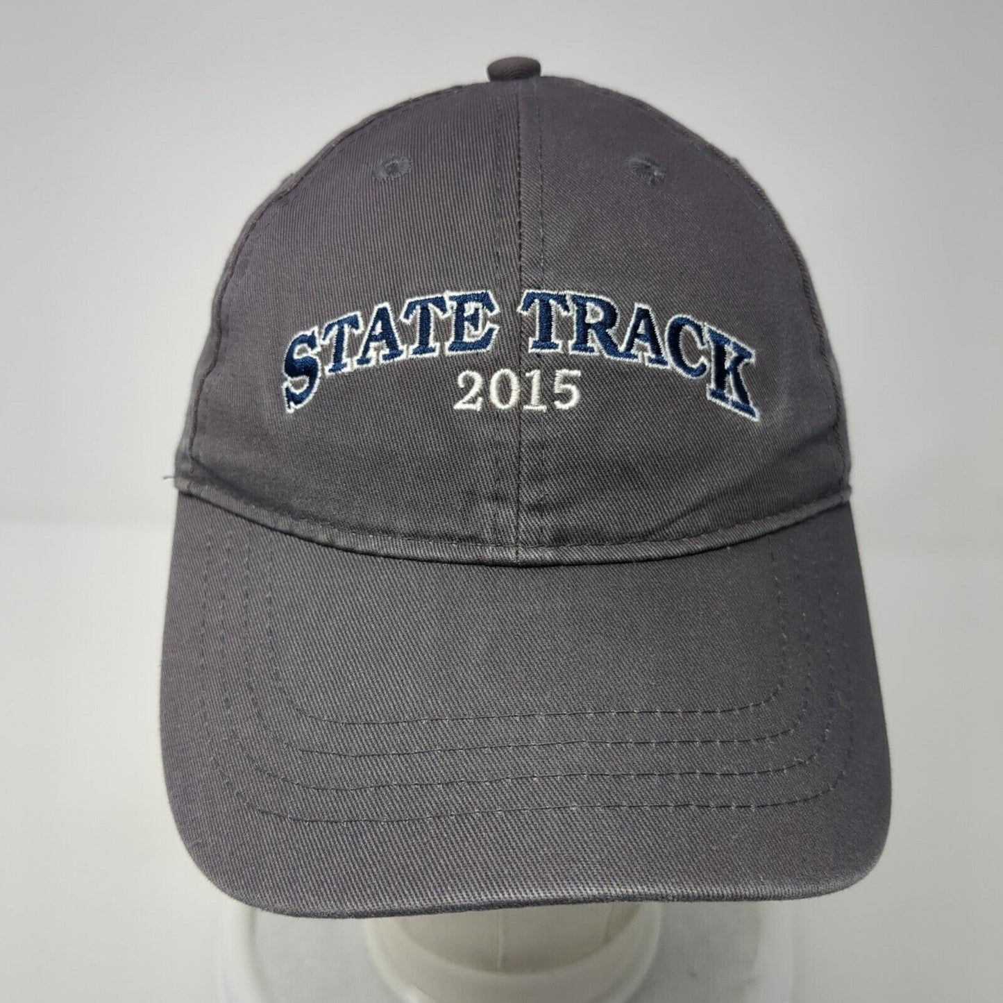 State Track 2015 Slideback Hat Gray One Size Embroidered MCU Sports