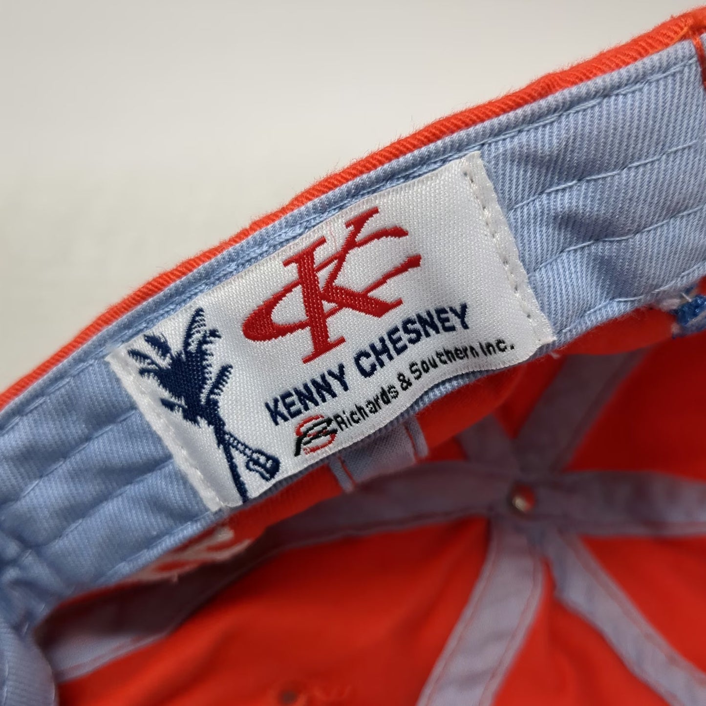 Kenny Chesney Baseball Cap Orange OS Flip Flop Summer Tour 2007 Concert Hat