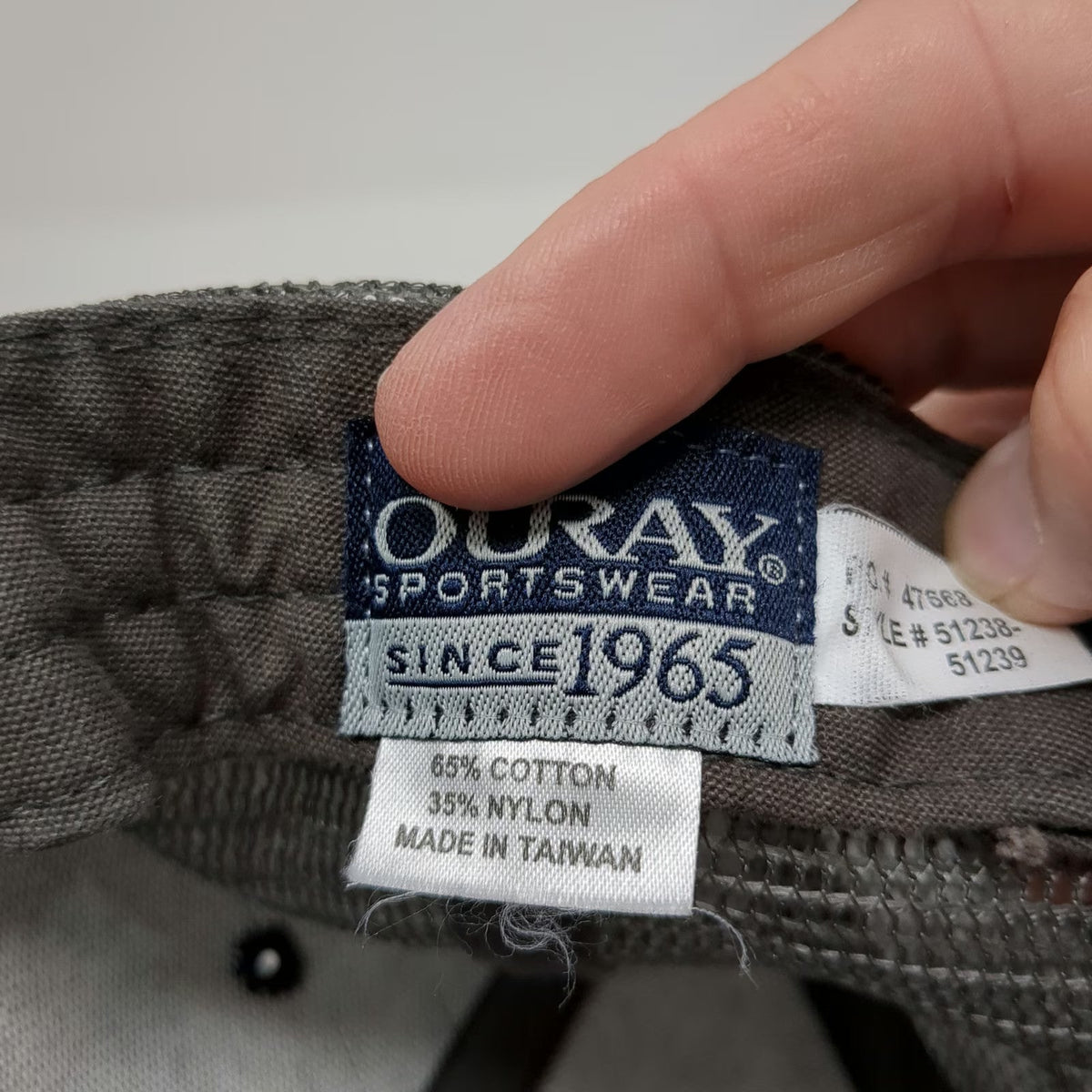 Ouray Sportswear Trucker Hat Blue One Size Mackay Bar Outfitters River No Return
