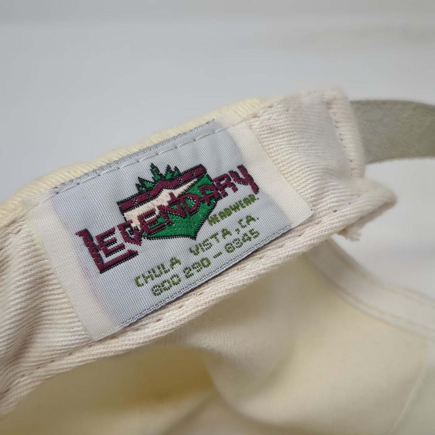 Legendary Headwear PGA West Golf Resort Baseball Cap White Green One Size Hat