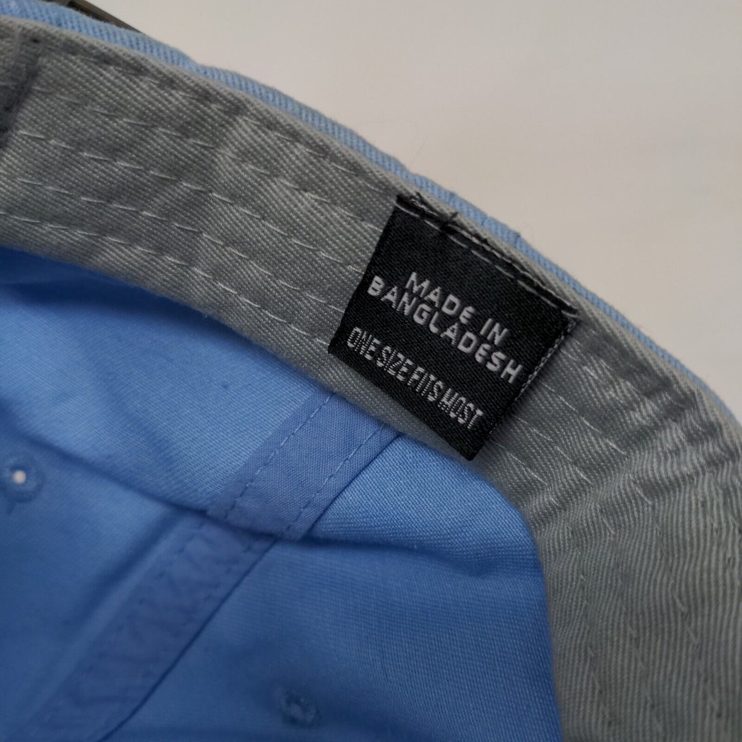 Calcutta Slideback Hat Blue OSFM Adjustable Patch Logo Vented Holes 6 Panel