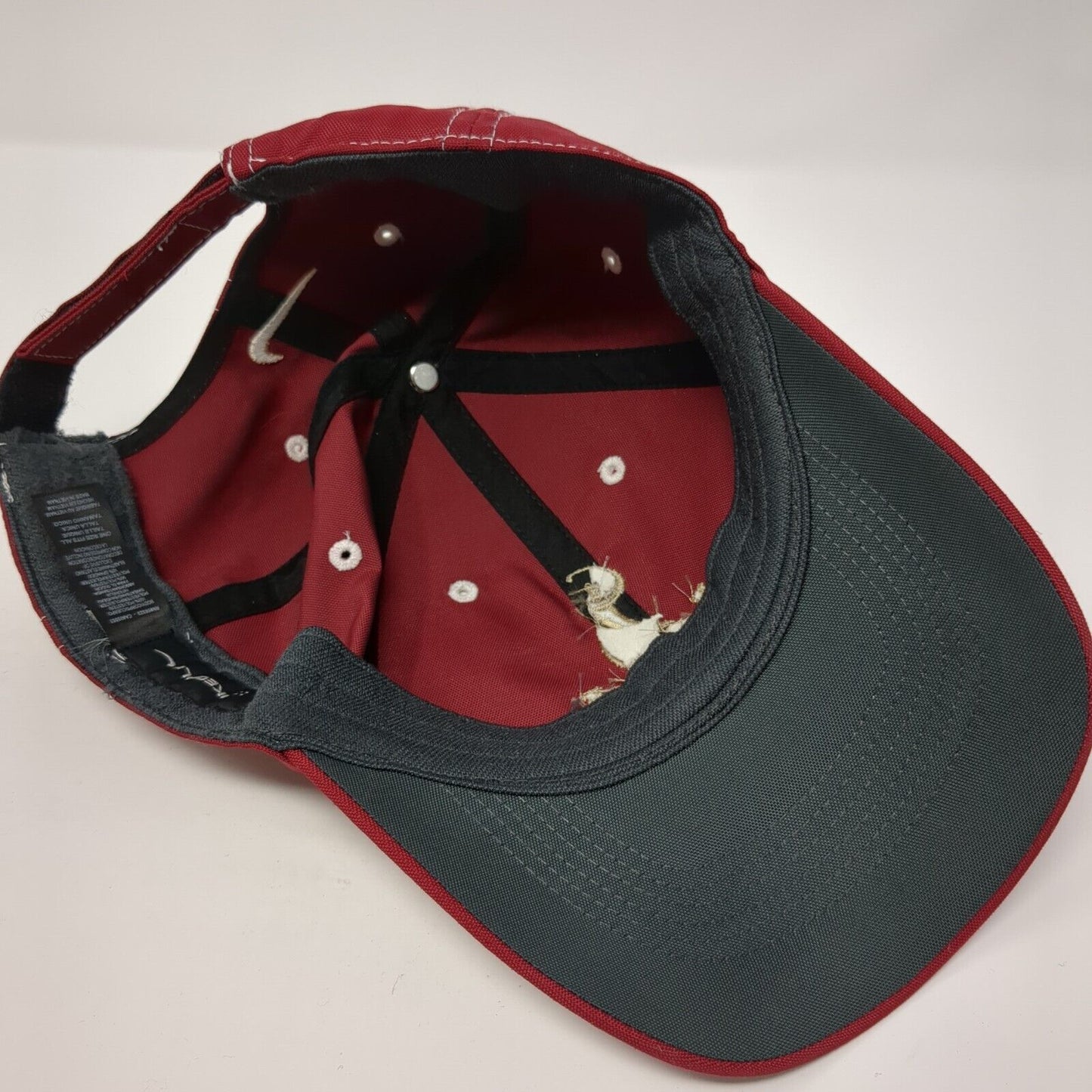 FORE Willamette Strapback Golf Hat Red One Size Adjustable Nike 6 Panel