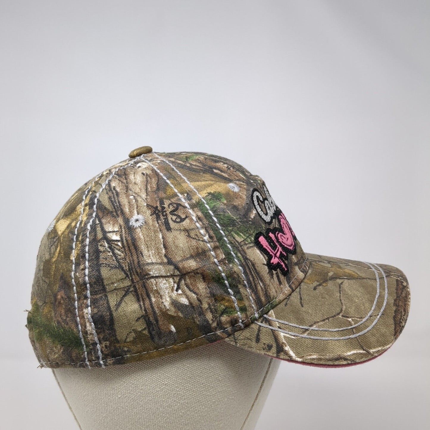 Cabela's Hunter Strapback Hat Camo Youth One Size Realtree Embroidered