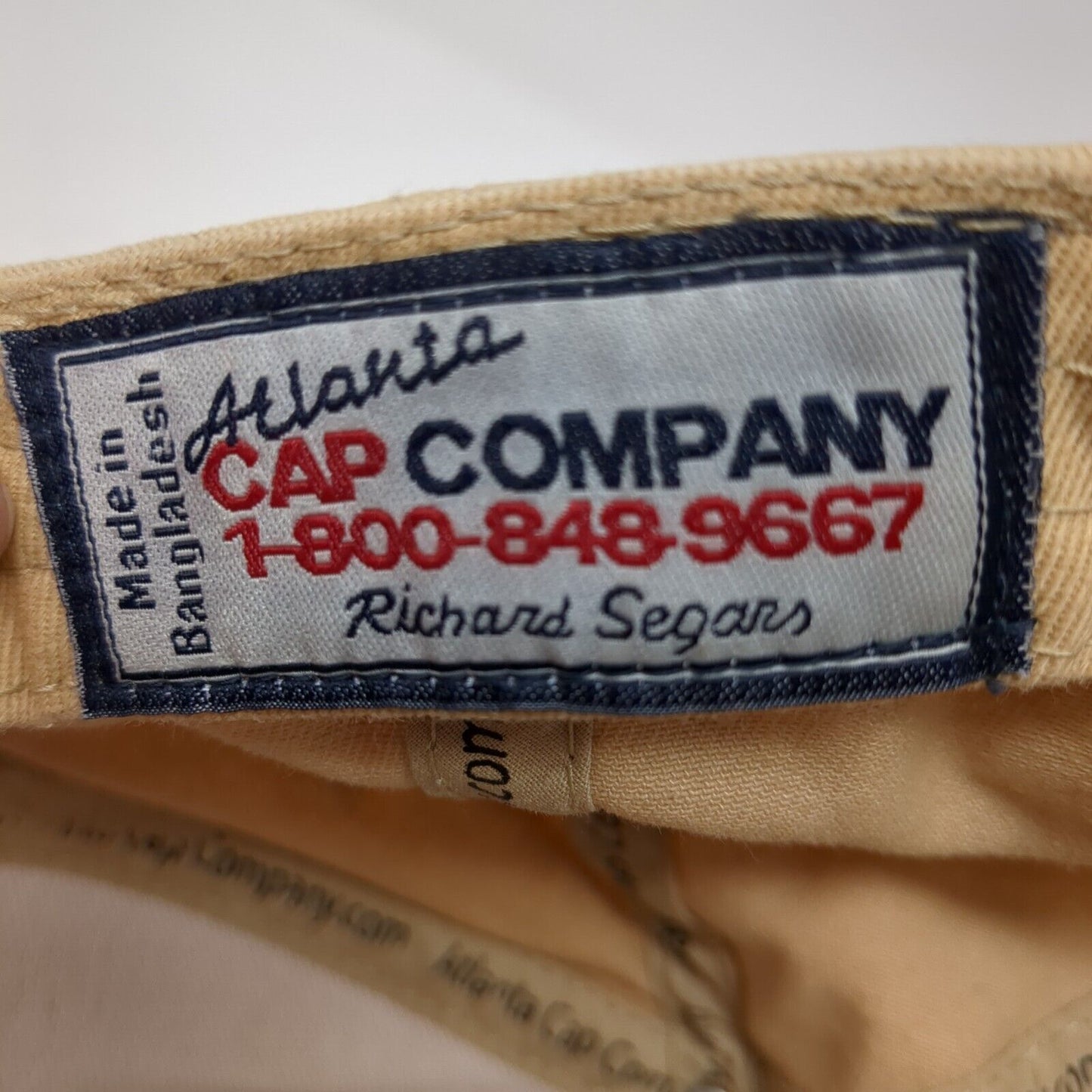 Old Dominion Freight Line Strapback Hat Tan OS Adjustable Embroidered Atlanta