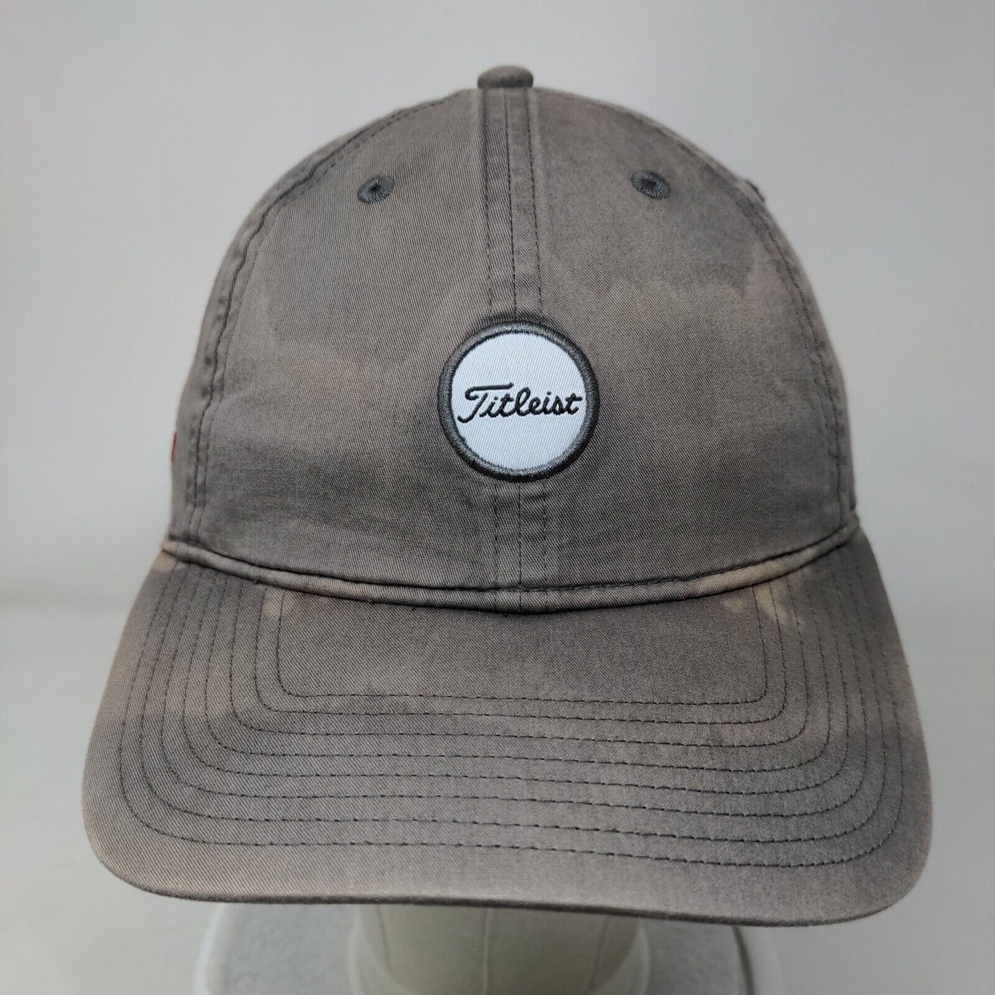 Titleist Strapback Hat Gray One Size Embroidered Adjustable 6 Panel