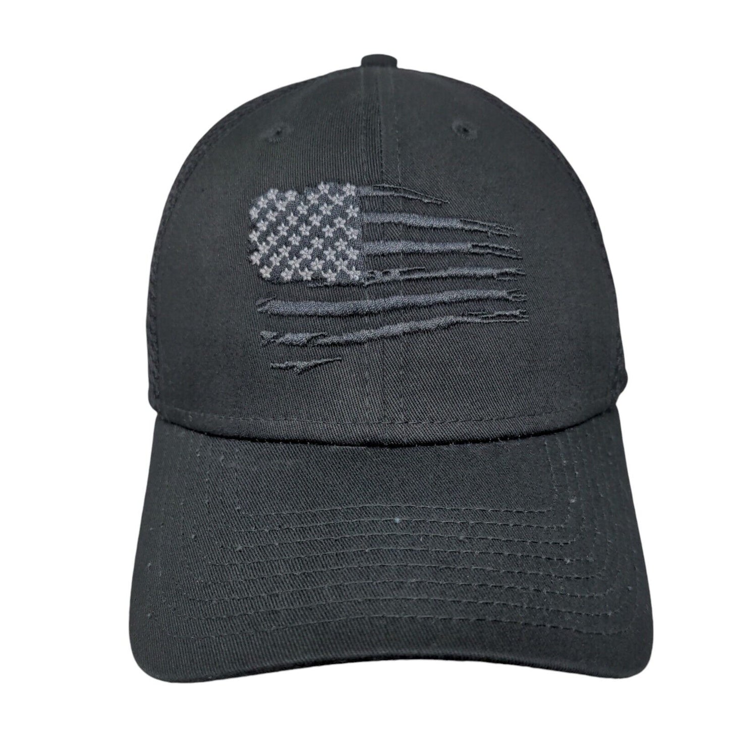 American Flag Shield Republic Fitted Trucker Hat Black M/L 39Thirty New Era