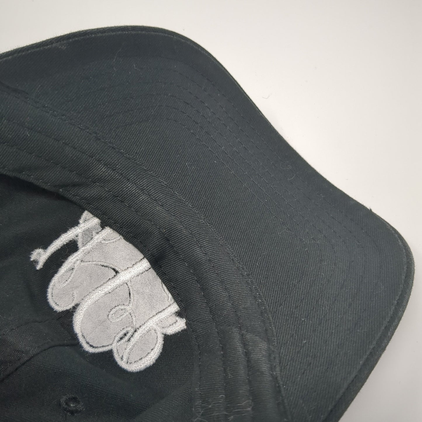 Monogram Slideback Hat Black One Size Adjustable The Turnip Seed Co