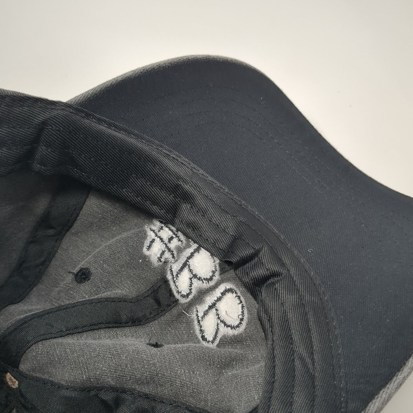 #BB Slideback Hat Gray One Size Adjustable Embroidered Vent Holes