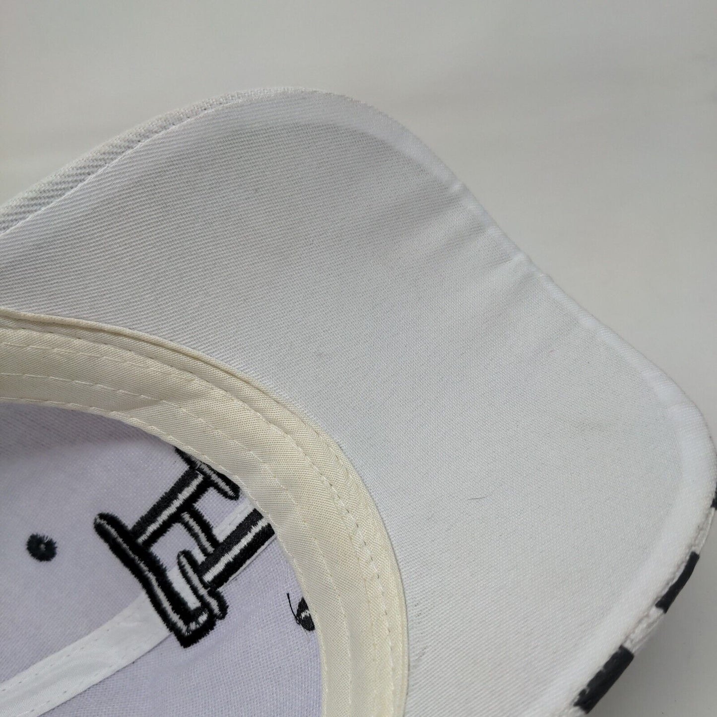 FL USA Flag Strapback Hat White One Size Embroidered Adjustable 6 Panel