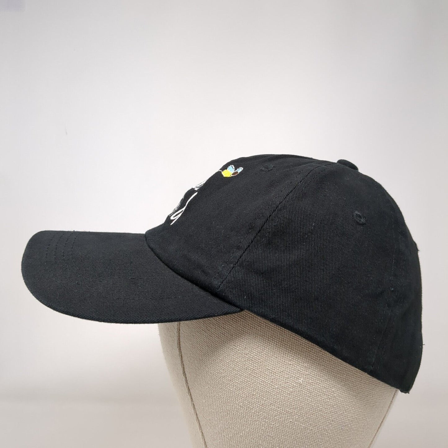 Bee Kind Slideback Hat Black OSFA Adjustable Embroidered 6 Panel