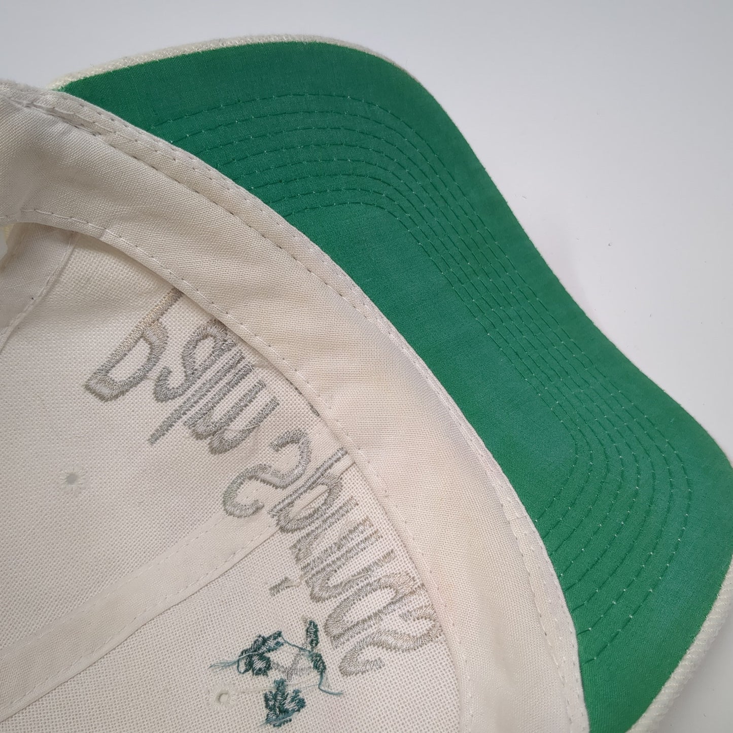 Palm Springs California Snapback Hat Beige One Size Solid Adjustable