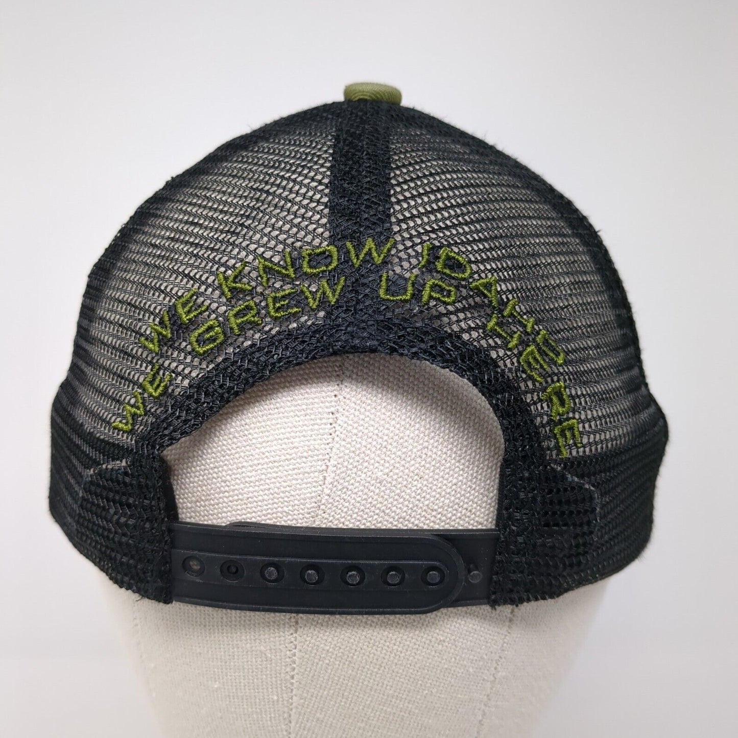Farm Bureau Ins Patch Snapback Trucker Hat Green One Size Mesh Back
