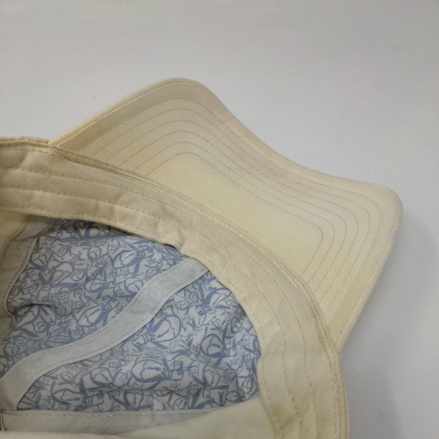 Penguin Slideback Hat Cream One Size Adjustable Patch Logo Munsingwear Cotton