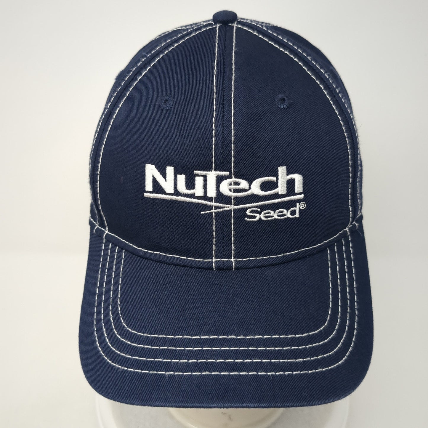NuTech Seed Strapback Hat Blue One Size Adjustable Embroidered Xtreme
