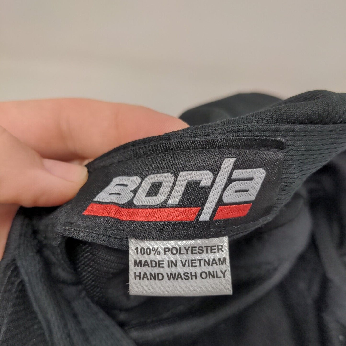 Borla Strapback Hat Black One Size Embroidered Adjustable 6 Panel