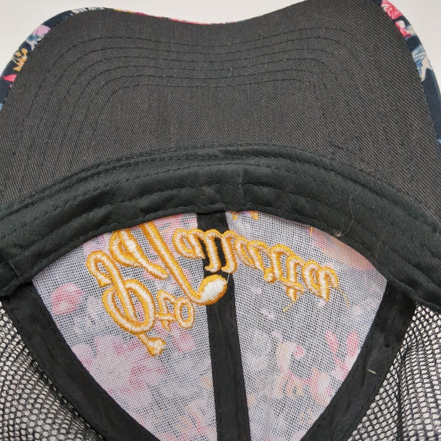 Dio Vallarta Mex Snapback Trucker Hat Multicolor OS Adjustable Mesh Back Floral