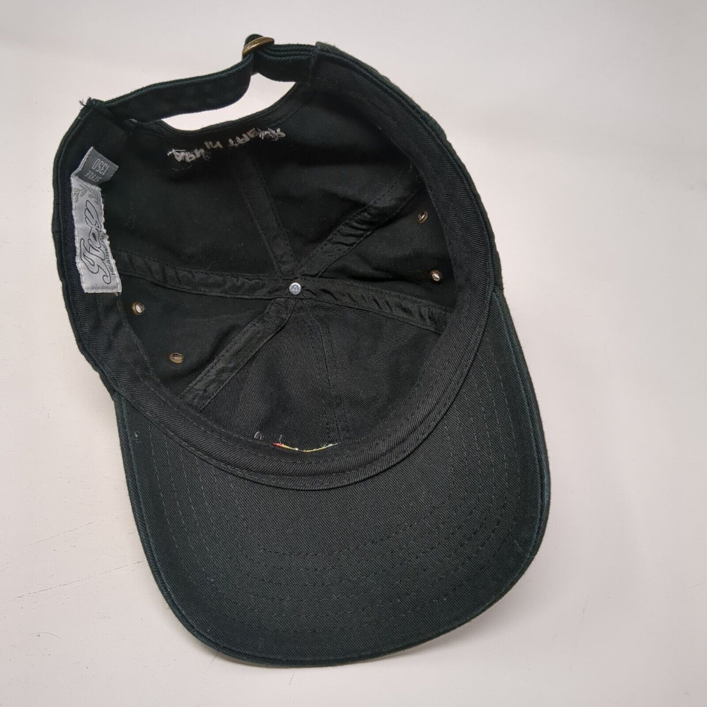 App In The Air Slideback Hat Black OSFA Adjustable Embroidered Style 1350