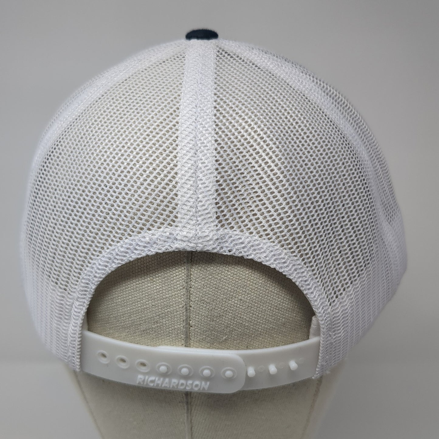 DC IX-IX-MMXXIII Snapback Trucker Hat Blue One Size Mesh Back Adjustable