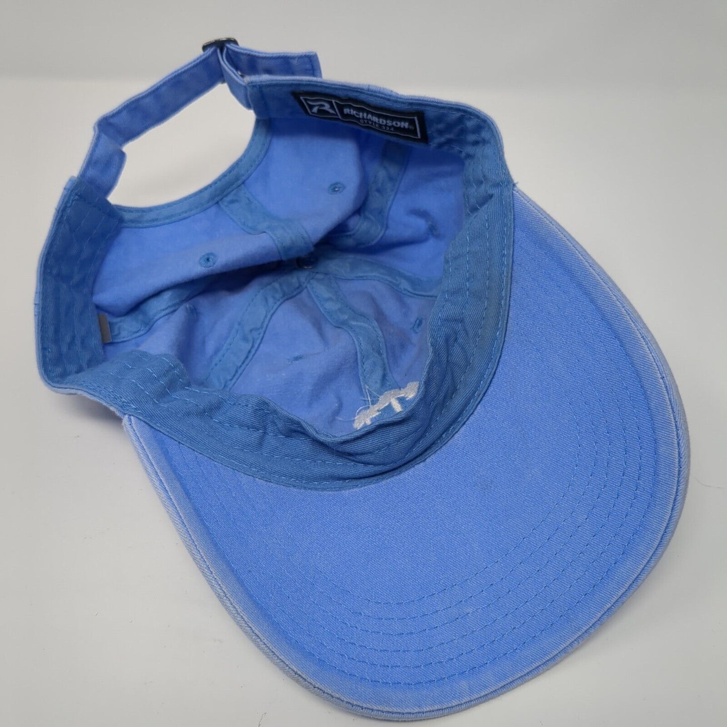 Pine Tree Slideback Hat Blue One Size Adjustable Embroidered Richardson Cotton