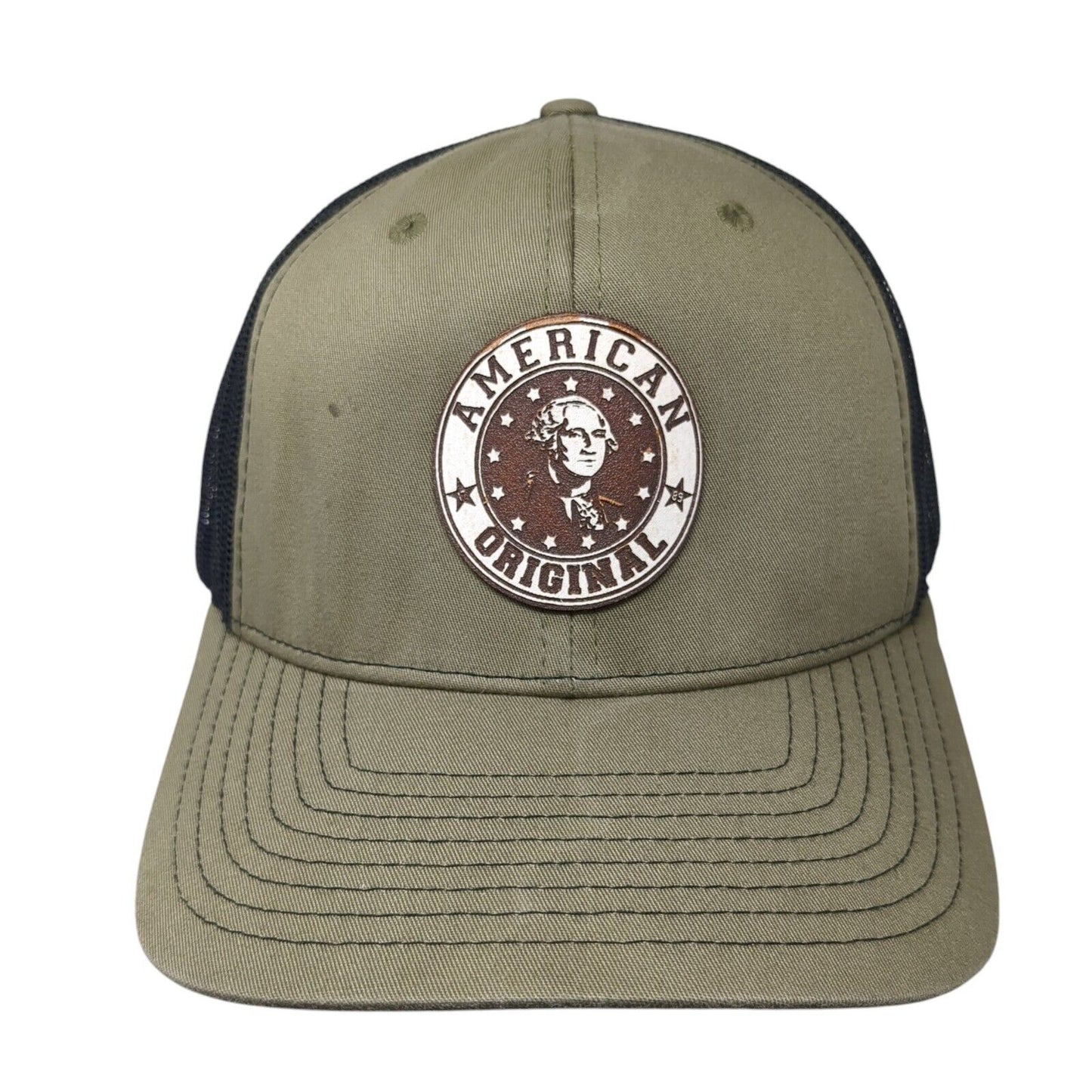American Original Patch Snapback Trucker Hat Brown One Size Richardson