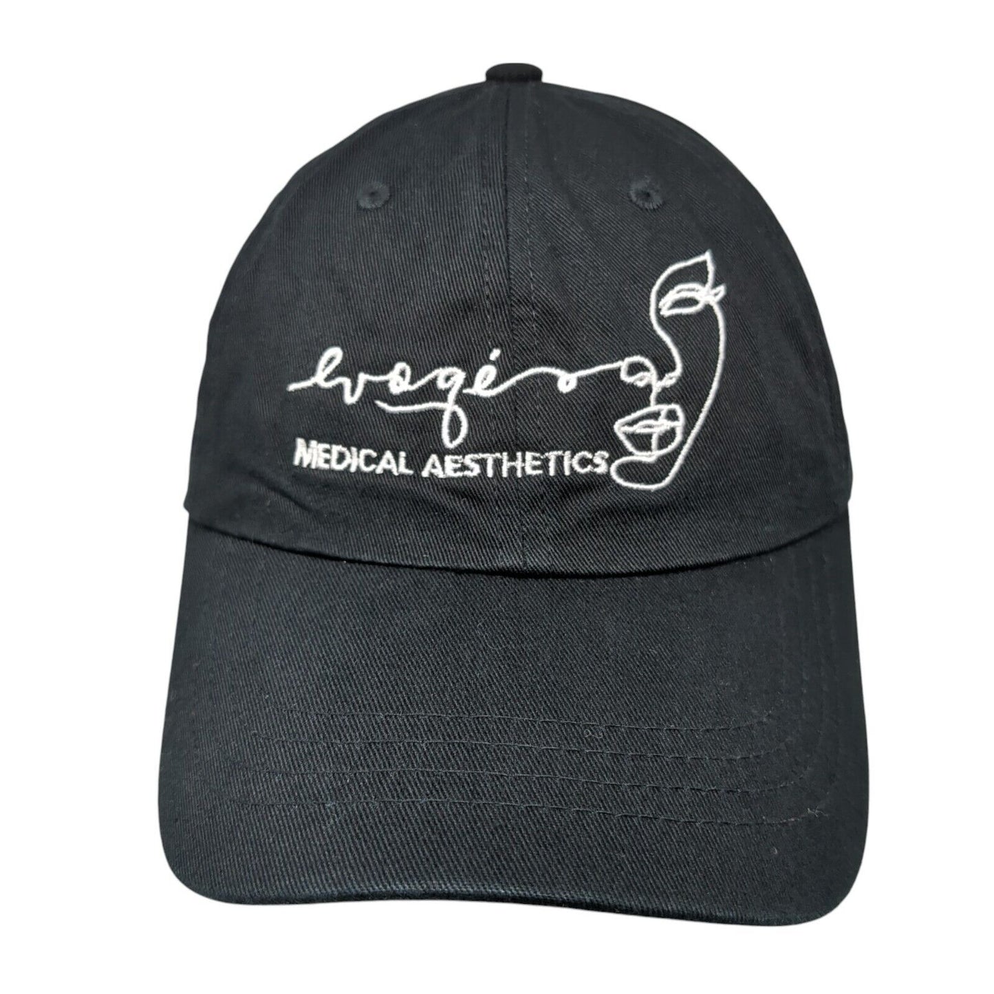 Evoqé Medical Aesthetics Slideback Hat Black One Size 6 Panel Yupoong