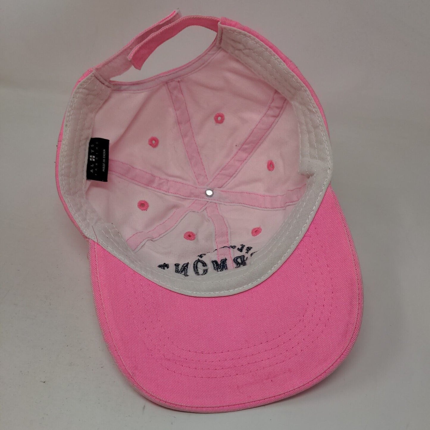 Clermont Florida Strapback Hat Pink One Size Embroidered ALYS Trading