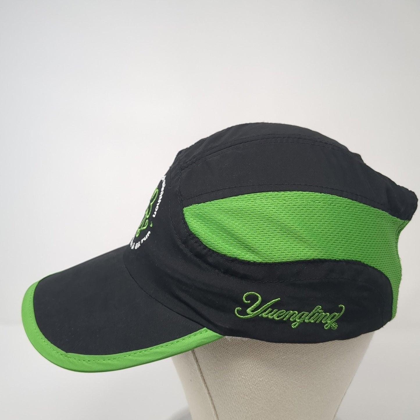 Shamrock Marathon Strapback Hat Black One Size Adjustable 26.2 Finisher