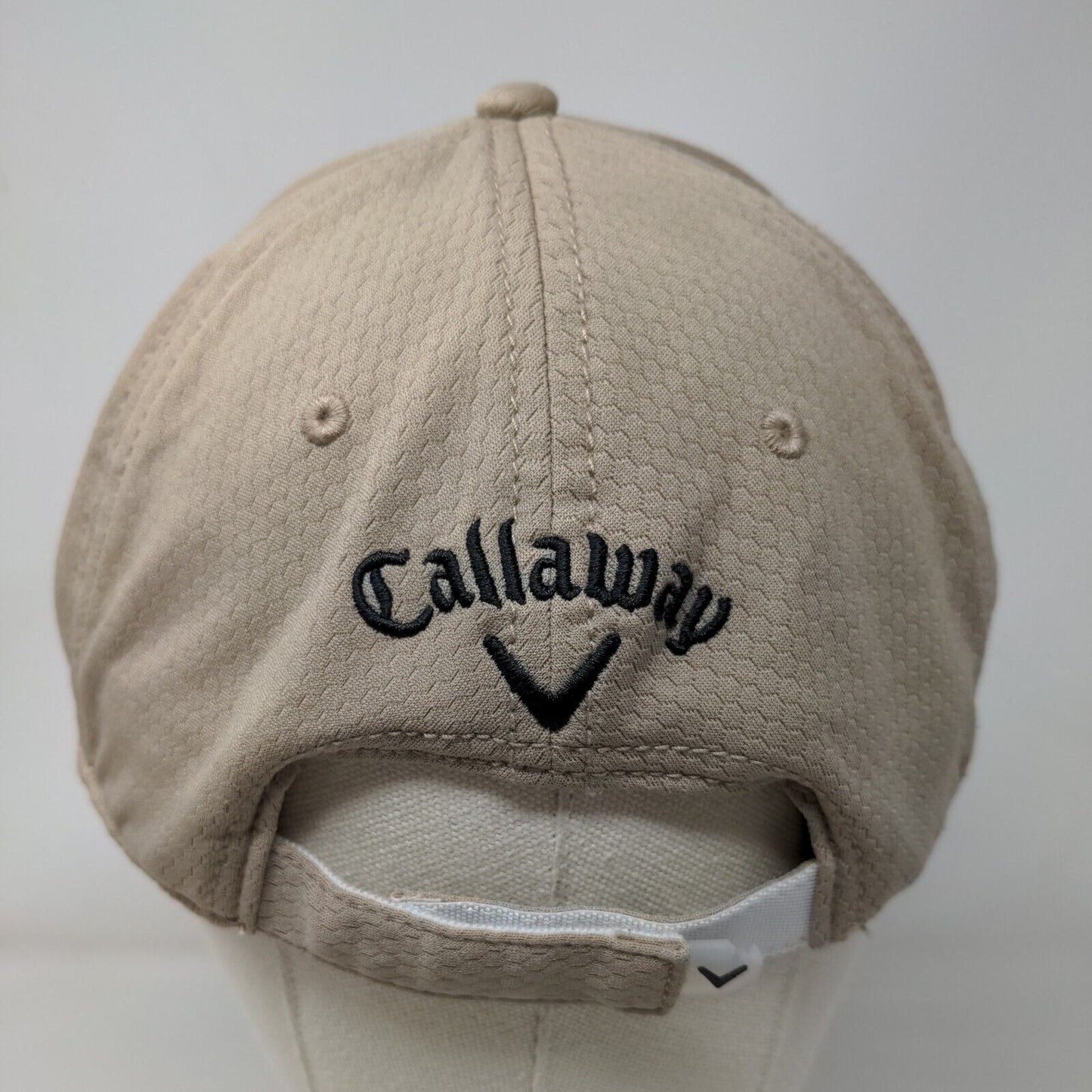 Kenmure Strapback Hat Tan One Size Embroidered Adjustable Callaway