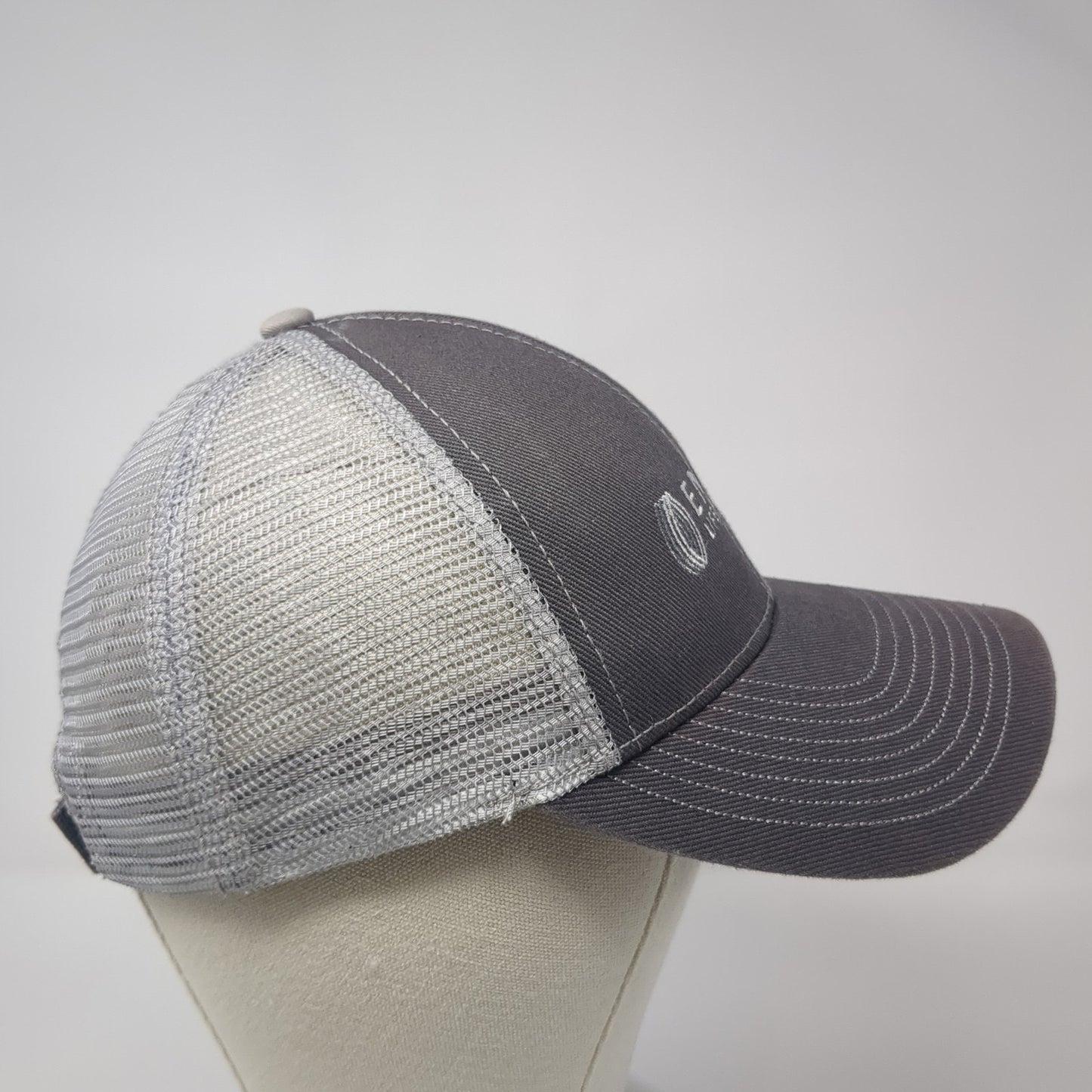 ENDRA Life Sciences Strapback Trucker Hat Gray One Size Mesh Back
