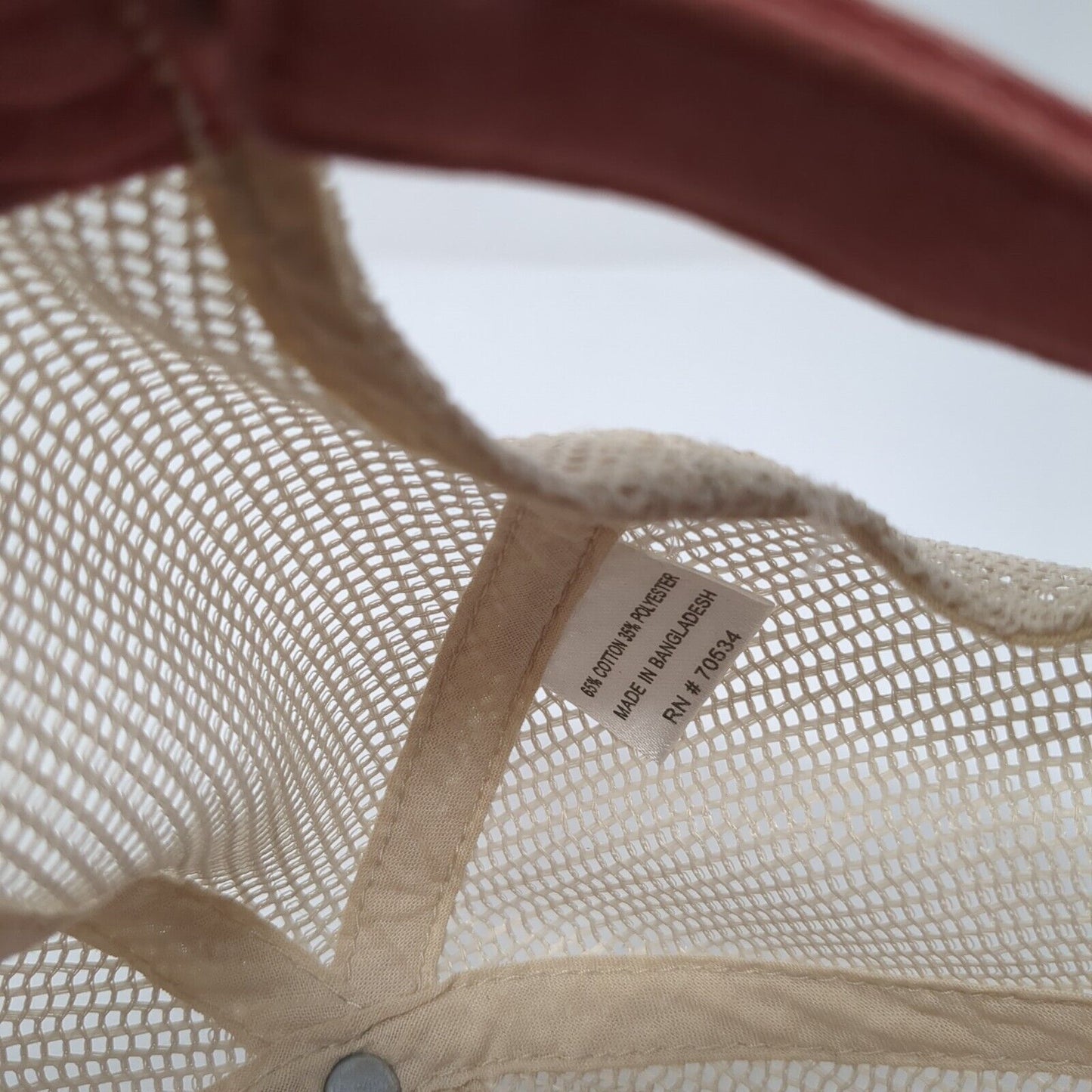 Orvis Fishing Tackle Strapback Mesh Back Trucker Hat Red One Size