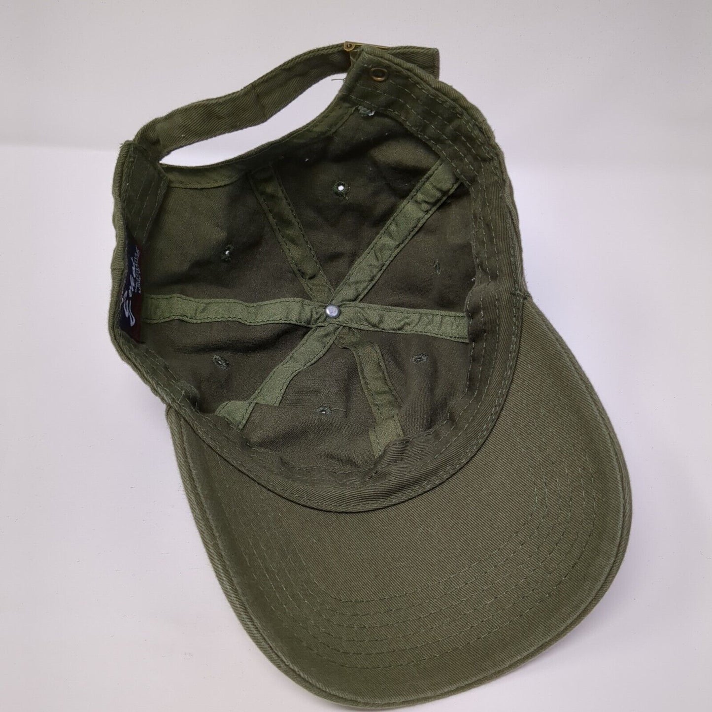Ethos Slideback Hat Green One Size Adjustable Solid Blank 6 Panel