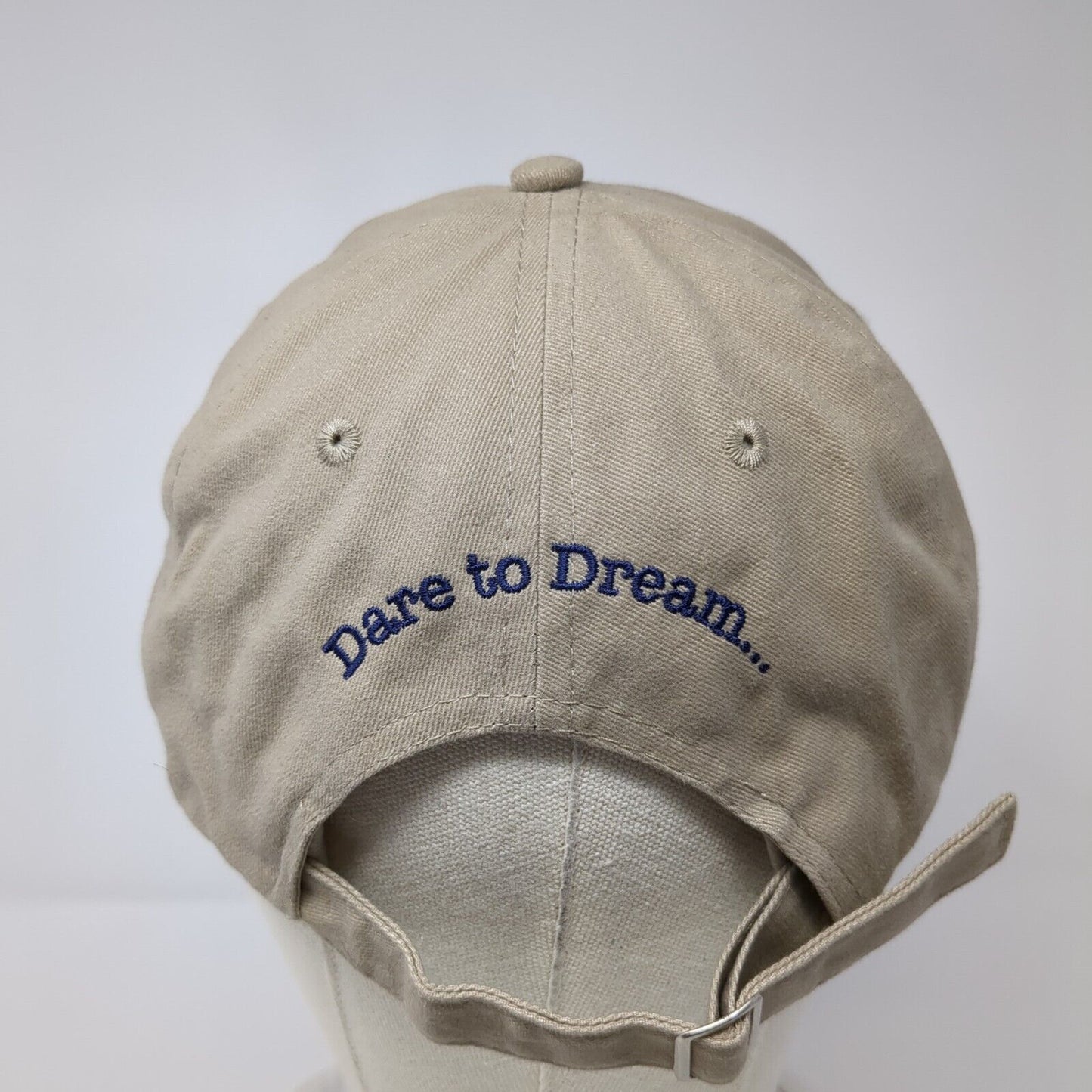 WCE Dare To Dream Slideback Hat Tan One Size Adjustable 6 Panel Port & Company
