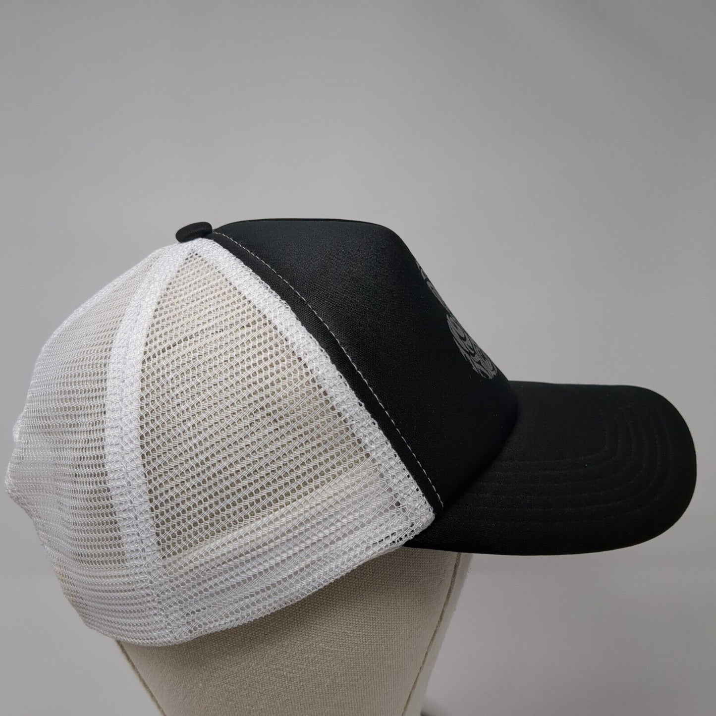 Aloha Grown Snapback Trucker Hat Black One Size Adjustable Mesh Back 6 Panel