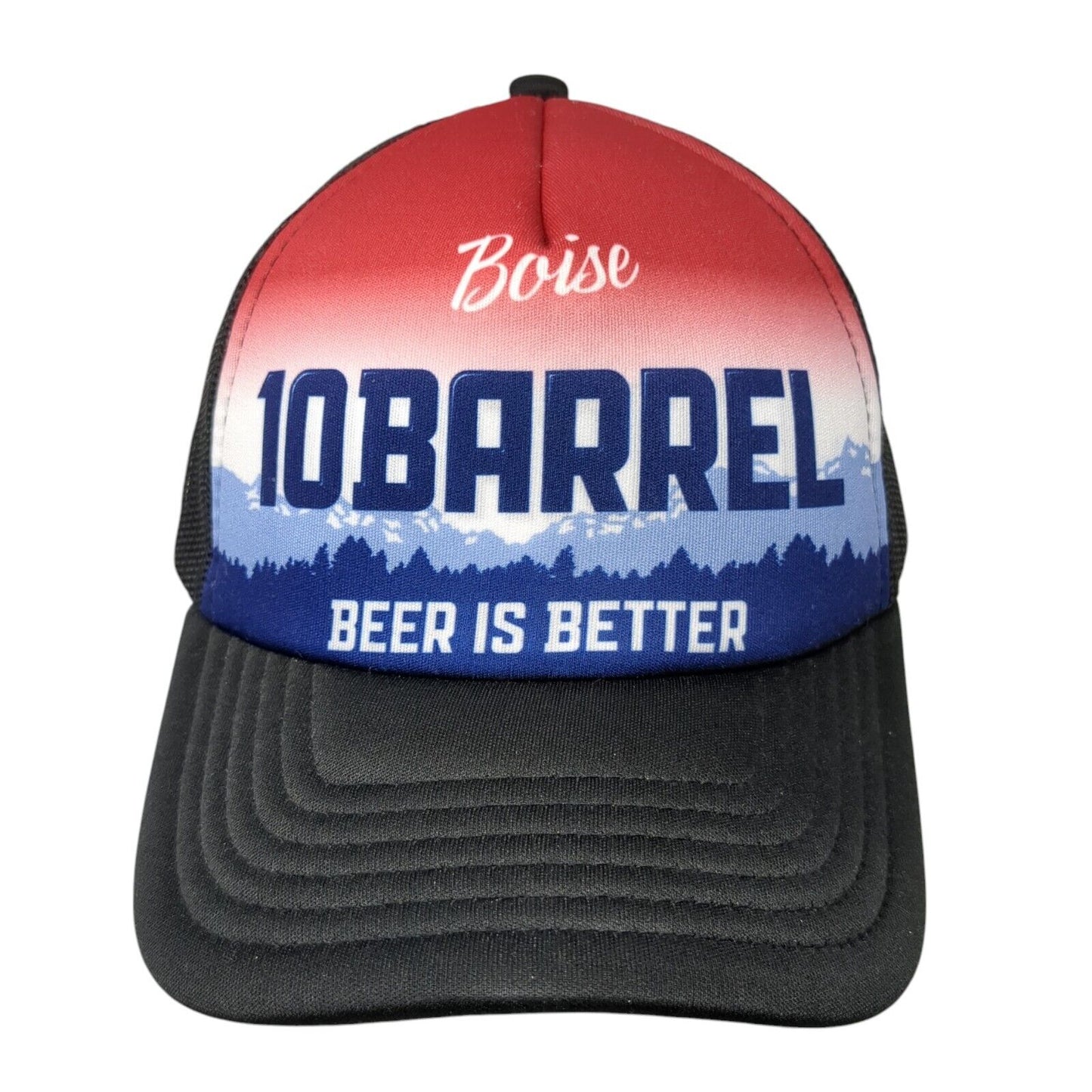Boise 10 Barrel Beer Is Better Snapback Trucker Hat Multi One Size Mesh Back