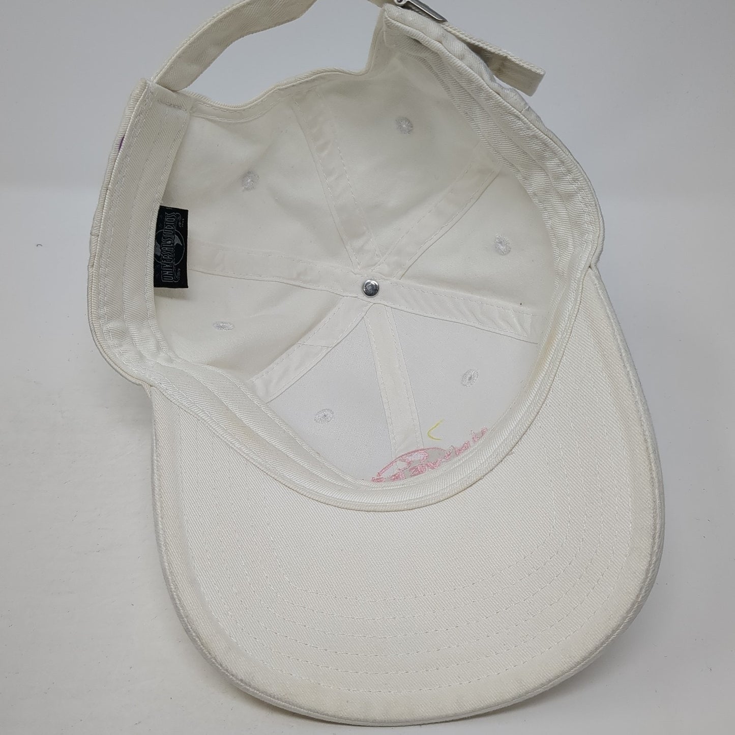 Universal Studios Slideback Baseball Cap Beige One Size Adjustable Embroidered