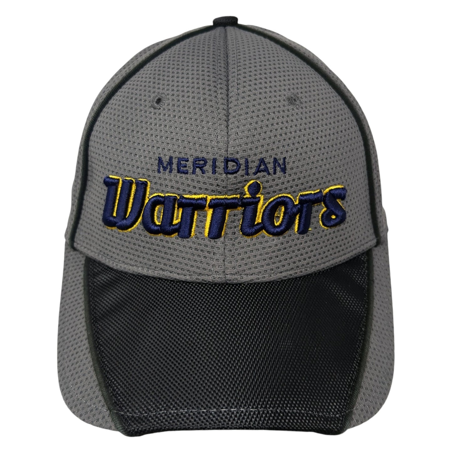 Meridian Warriors Strapback Hat Gray One Size Adjustable Embroidered