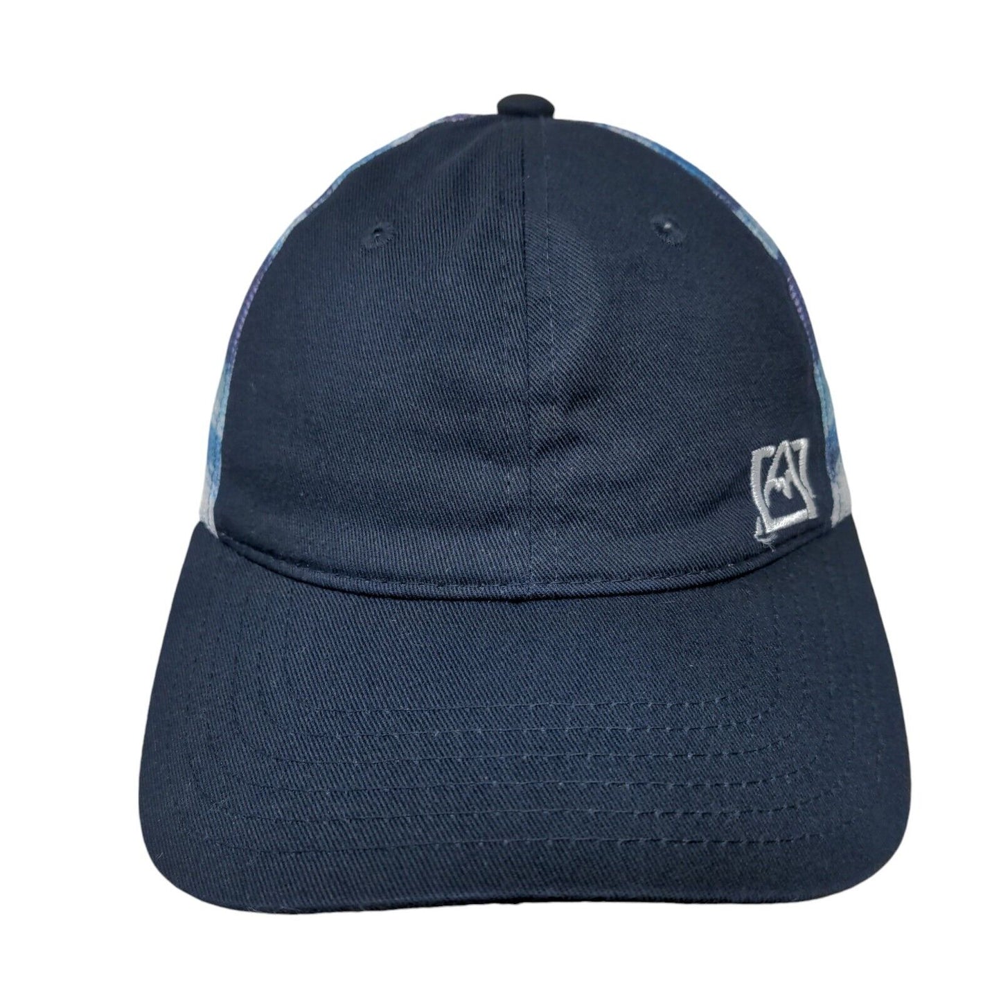 Avalanche Snapback Mesh Back Trucker Hat Blue One Size Striped 6 Panel
