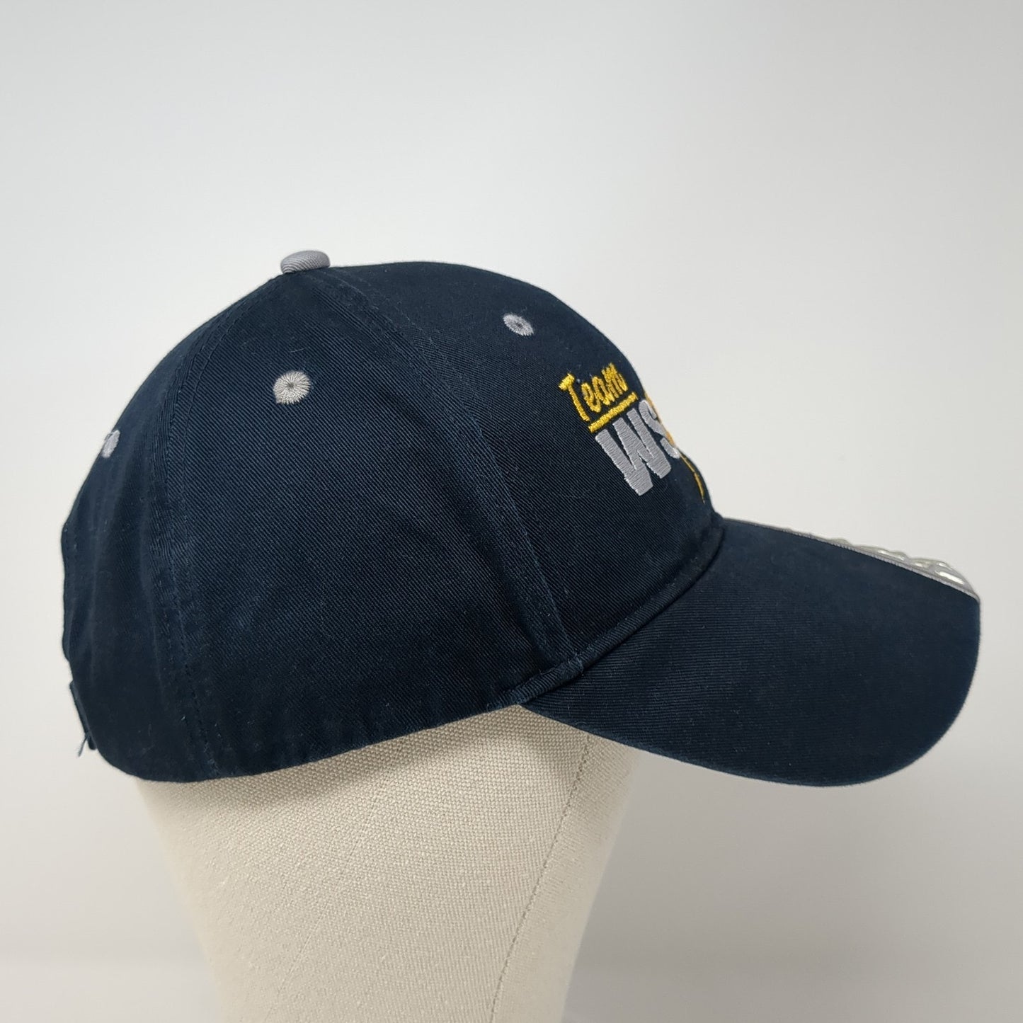 Team WSCBI Strapback Hat Blue One Size Adjustable 6 Panel Cap America