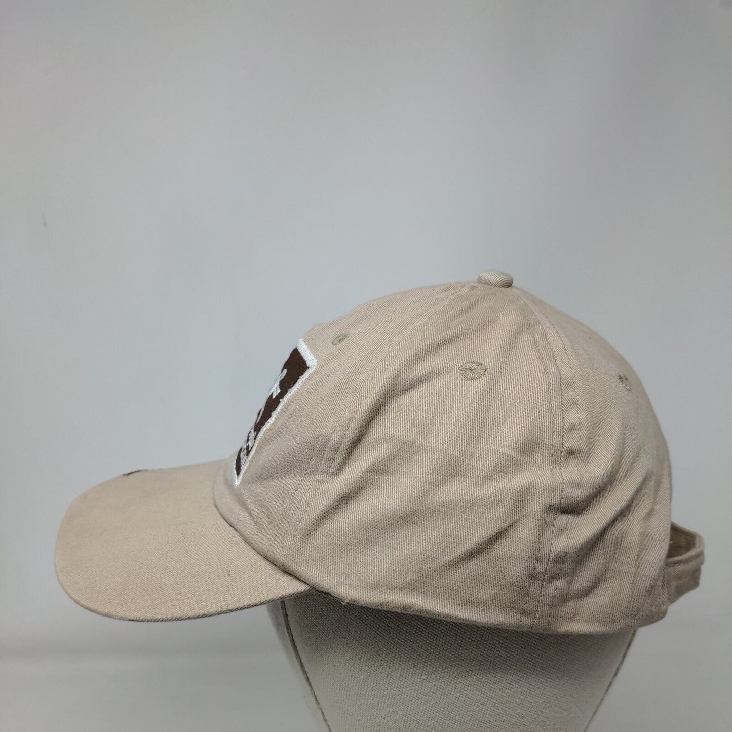 Bears Love People Slideback Hat Tan OSFA Chattooga River Embroidered