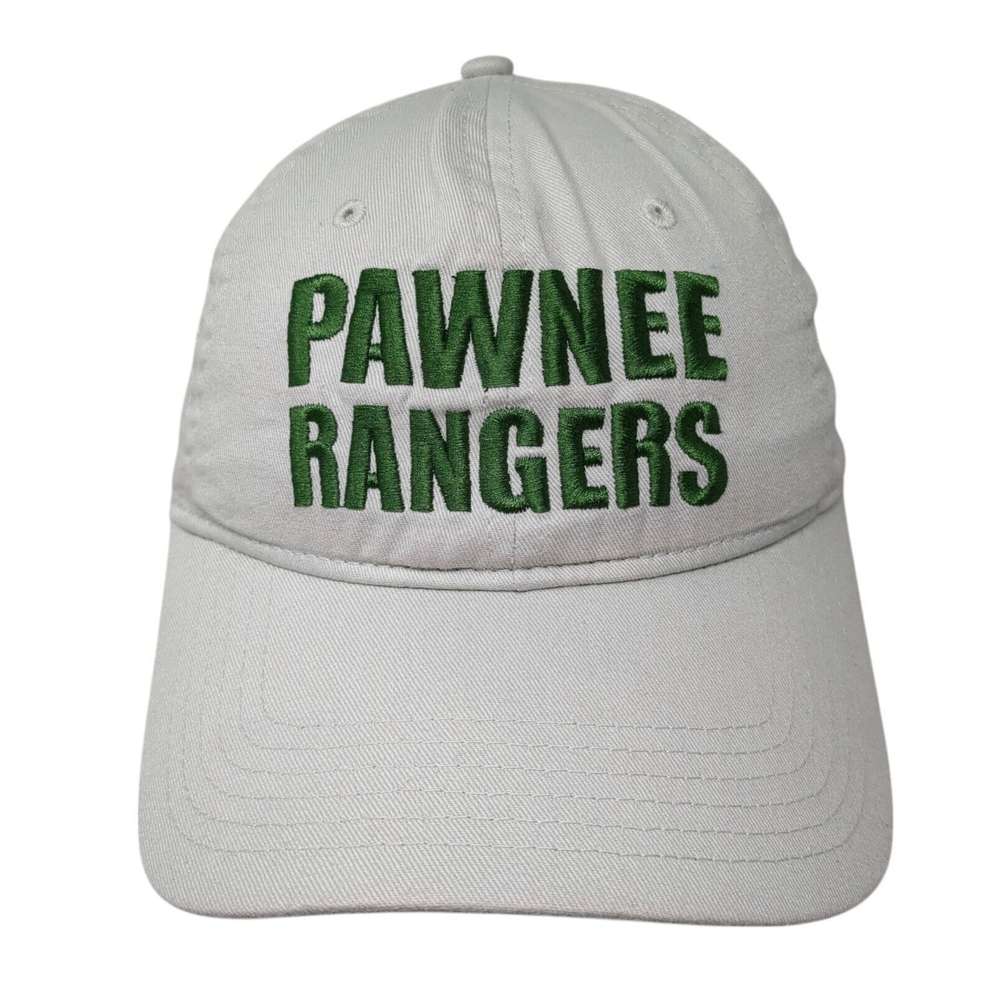 Pawnee Rangers Slideback Hat Tan One Size Adjustable Embroidered NBC