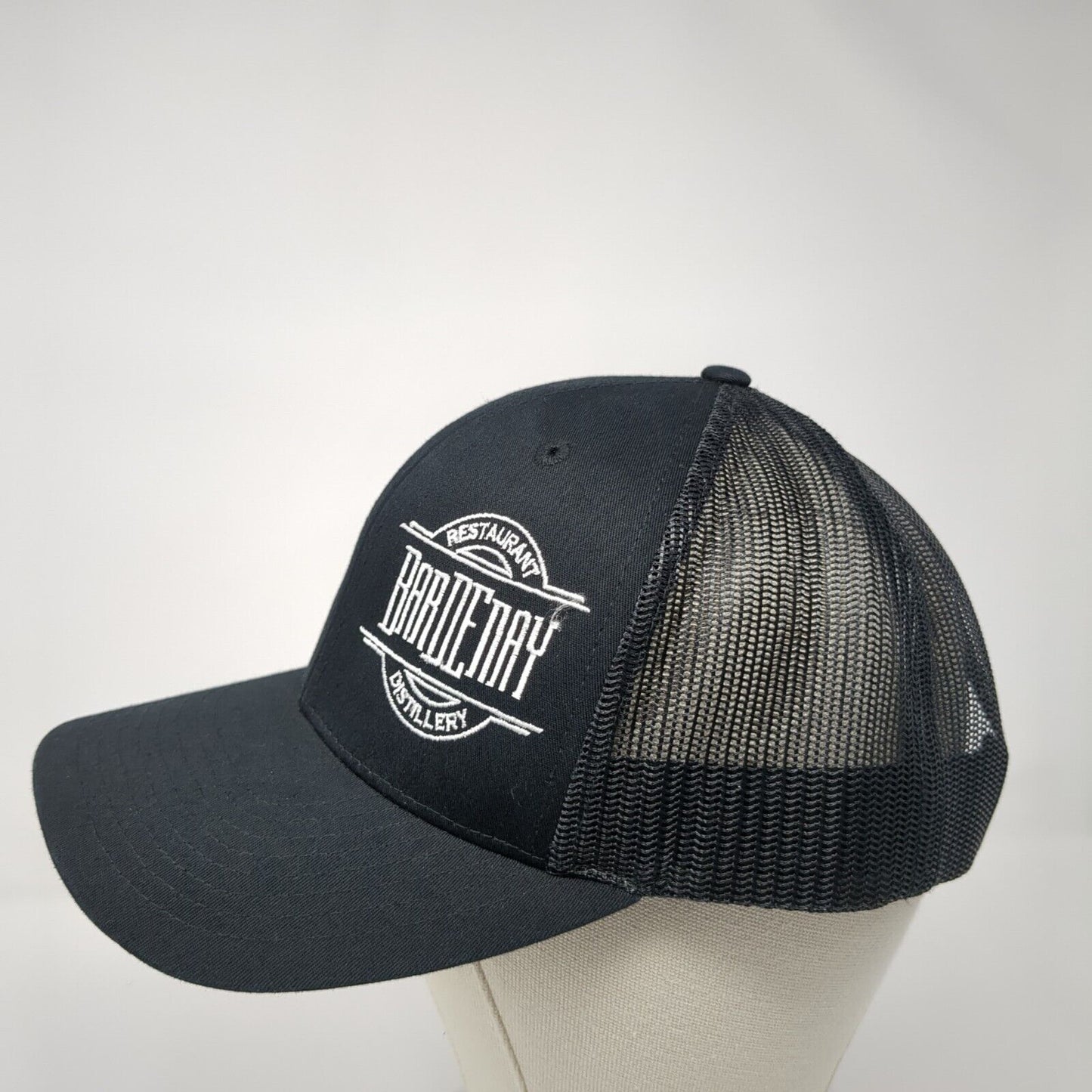 Bardenay Restaurant Distillery Trucker Hat Black One Size Mesh Back