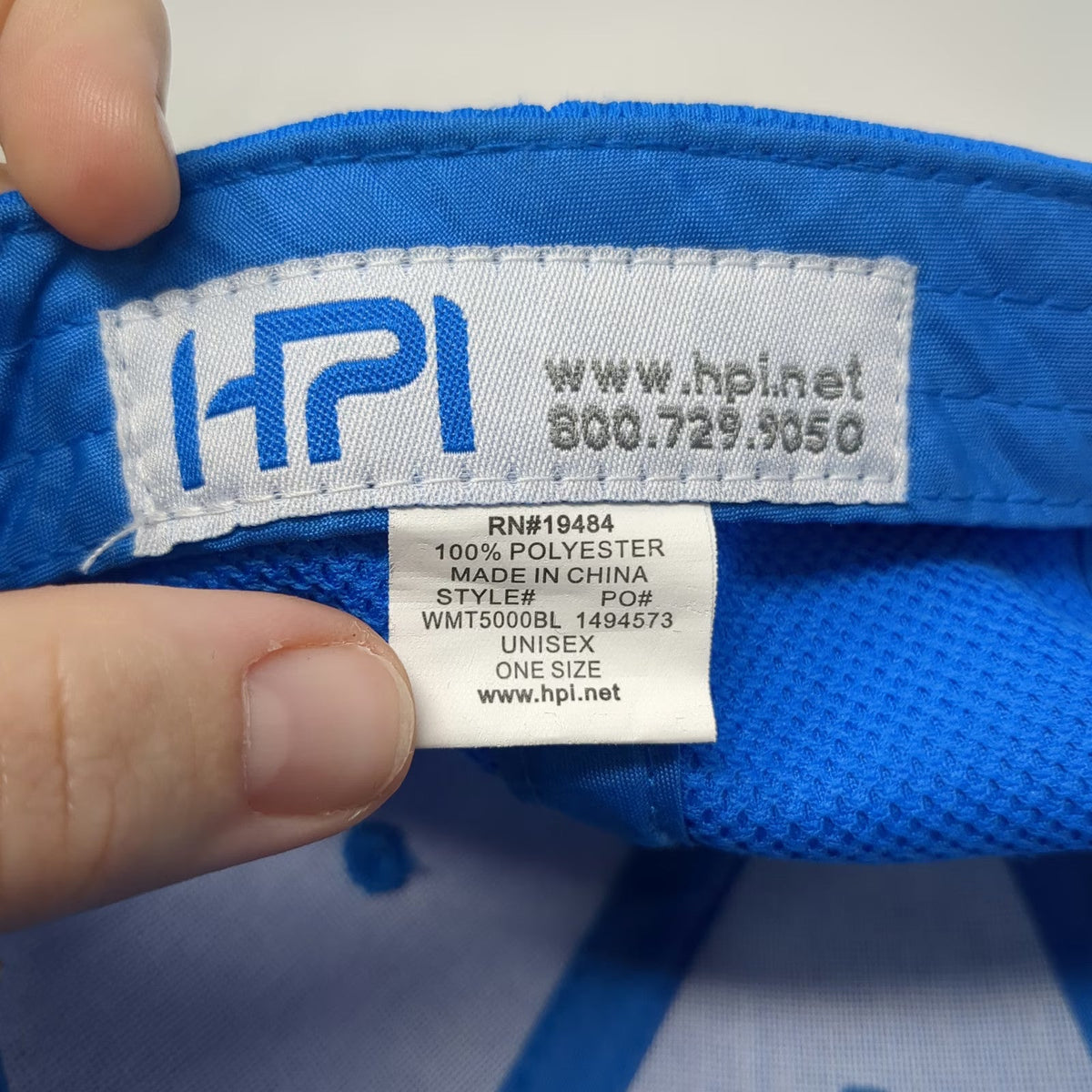 Walmart Baseball Cap Blue OSFM Polyester Slideback Spark Logo Curved Brim Hat