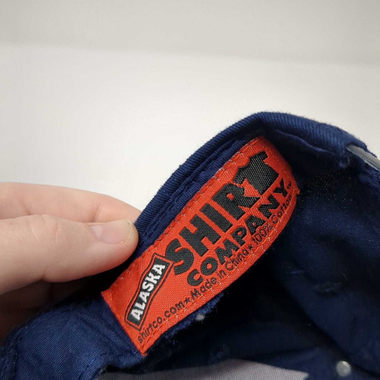 ALASKA Snapback Hat Blue One Size Adjustable Embroidered Patriotic Shirt & Co.